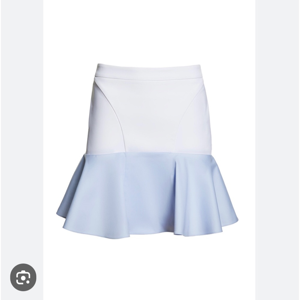 Athletic Flounce Skirt by F.WORDS,white&soft blue.